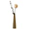 Uniquewise 8 Inch Contemporary Ceramic Cone Shape Table Vase Modern Shiny Looking Flower Holder, Gold QI004359.GD - alternate 1